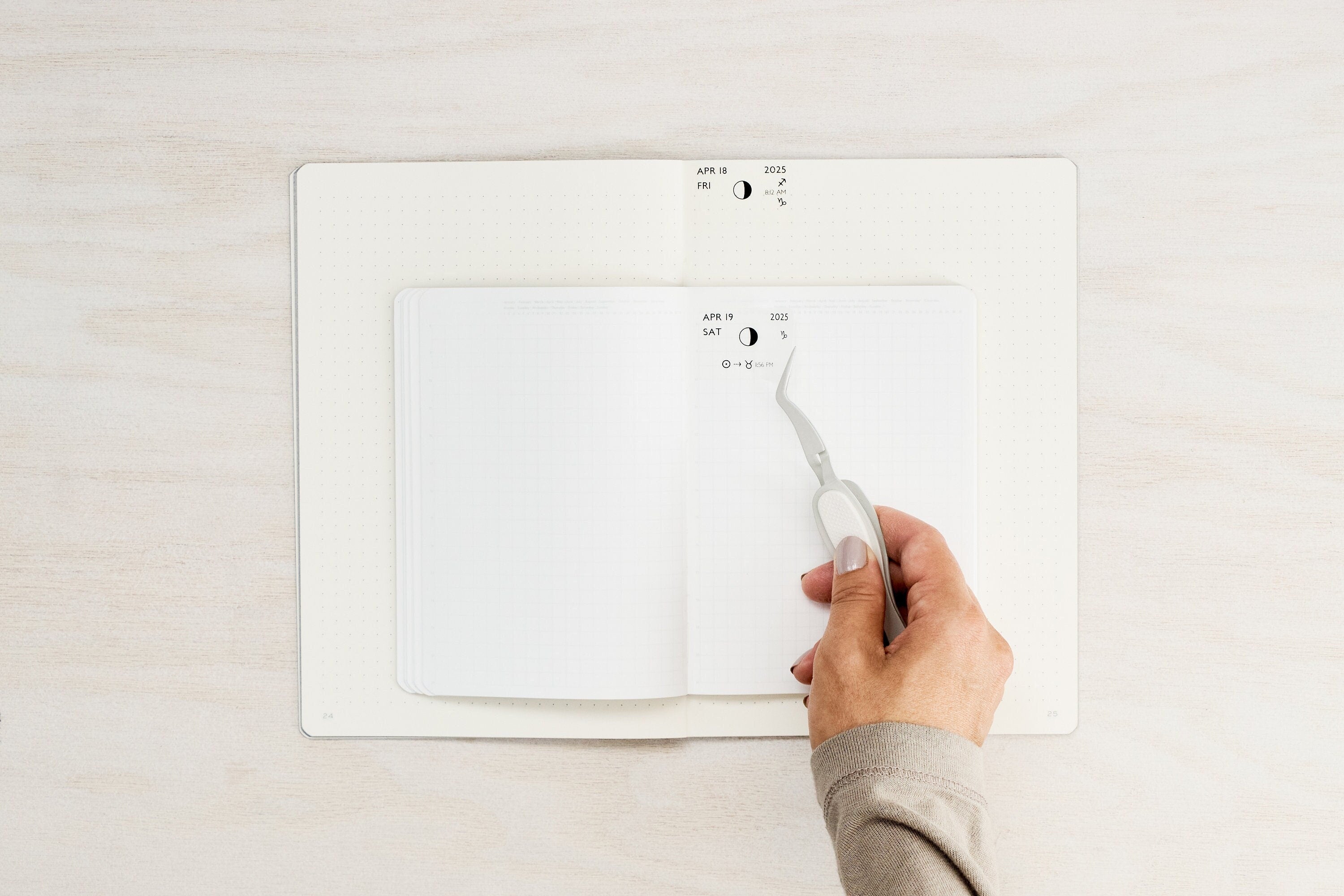 Dated DAILY Astrology Planner Stickers – Central Time Zone (CST/CDT) 1.5" Box Fit & Bujo Journal