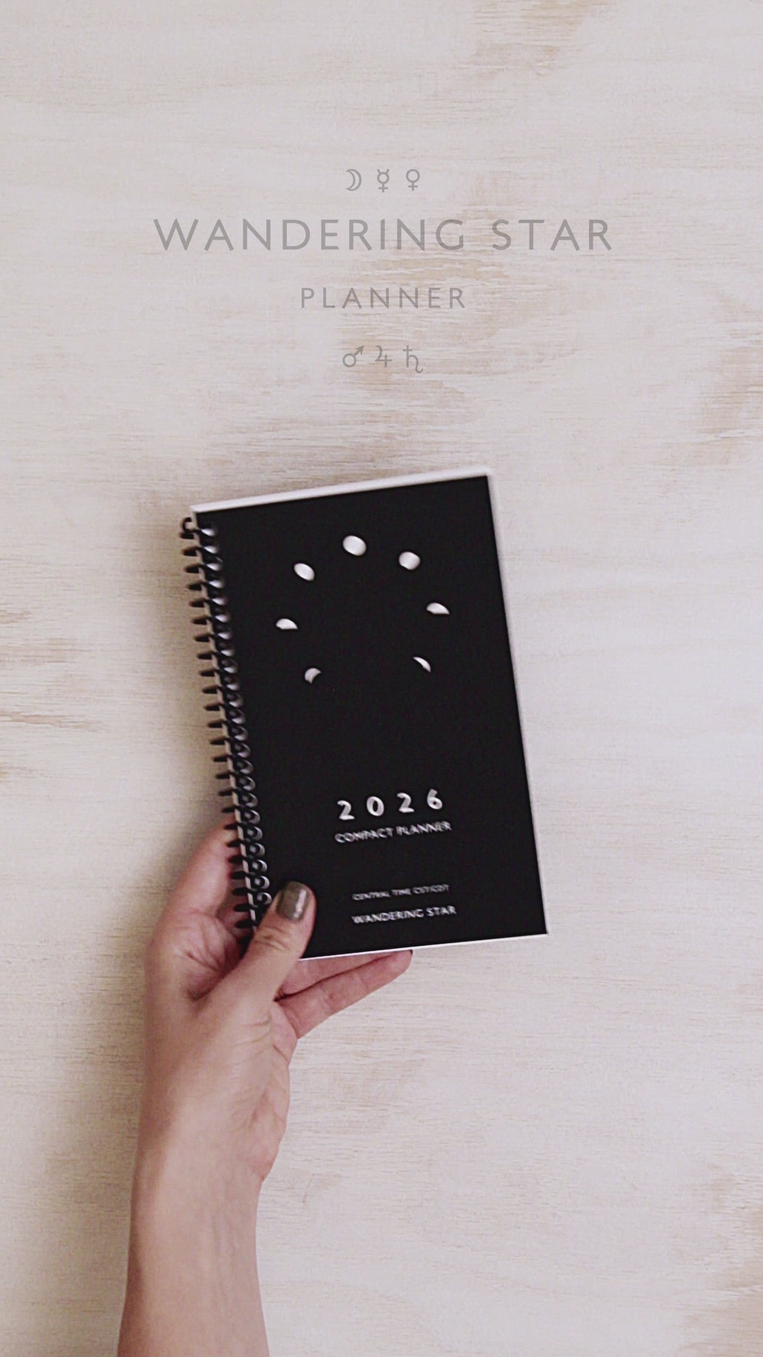2026 Compact Astrology Planner – Pocket-Sized (6.75"x4.25") Spiral Bound Daily Transit Tracker